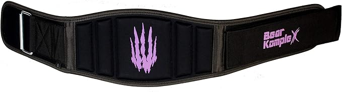 Bear KompleX Weight Lifting Belt for Men & Women - 6" Adjustable, Comfortable & Low Profile Heavy Duty Belt for Powerlifting, Cross Training, Squats & Deadlifts
