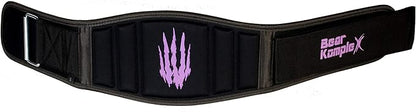 Bear KompleX Weight Lifting Belt for Men & Women - 6" Adjustable, Comfortable & Low Profile Heavy Duty Belt for Powerlifting, Cross Training, Squats & Deadlifts