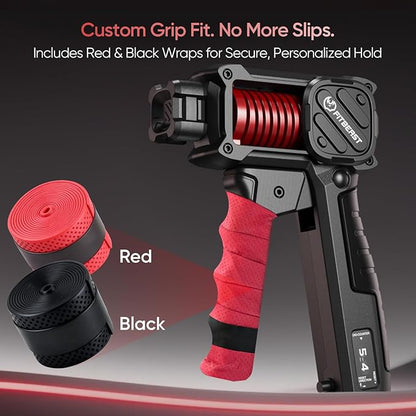FitBeast Grip Strength Trainer with Built-In Counter, Adjustable Hand Gripper Strengthener 30–130LB, Forearm Strengthener for Office & Home Training