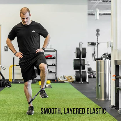 REP Fitness Short Resistance Bands for Strength and Conditioning. Multiple Resistance Levels Available from 5-230lbs. Sold as a Pair. 12" Length.