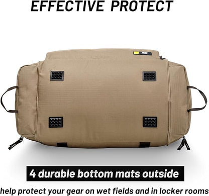 MIER Large Gym Bag for Men Sports Duffle Bag with Shoe Compartment 60L Lightweight Duffel Bags for Workout Fitness Travel, Blue