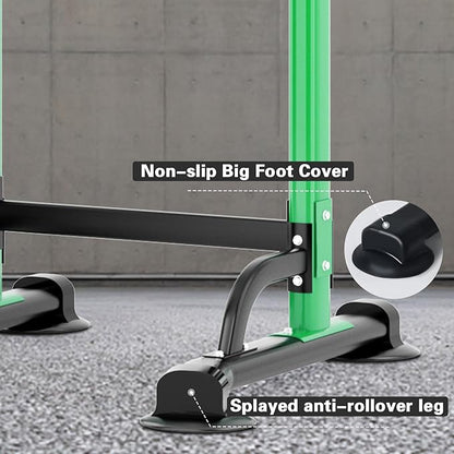 soges Power Tower Pull Up Bar Station, Free Standing Pull Up Rack Dip Station for Home Gym, Height Adjustable Home Strength Training Fitness Workout Equipment