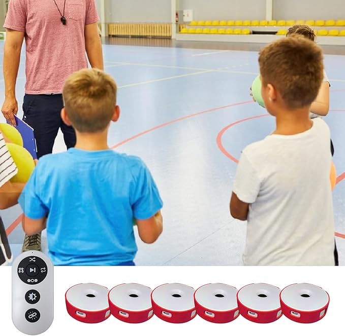Sports Agility Lights Training Kit, 4 Modes Reaction Training Lights with USB Charging Sports Reaction Training Lights Speed for Athletes, Trainers & Fitness Trainers