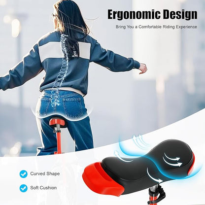16/24 Inch Wheel Unicycle with Steel Rim, Unicycle Electric Wheel Skidproof Mountain Tire Cycling Sports Exercise with Adjustable Seat, Adults Kids Outdoor Sports Fitness Exercise Tool