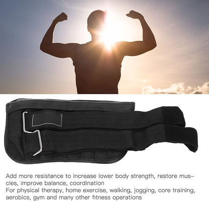 Ankle Weights, 1 Pair 1‑6kg Adjustable Ankle Wrist Weights Tight Wrist Weight Sandbags for Fitness Workout Sports for Men Women