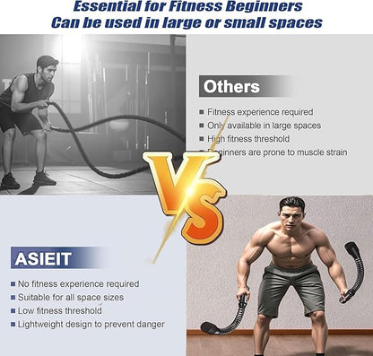 Portable Workout Resistance Training Tool | Space-Saving Home Fitness Equipment For Light Exercise, Daily Movement & Low-Impact Training For Men & Women Working Out.(Black 2pcs)