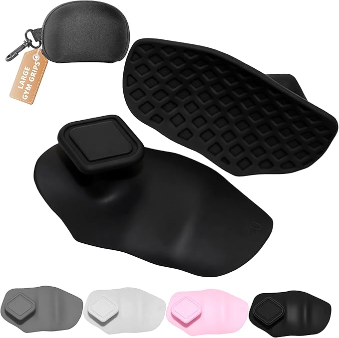 Silicone Gym Grips for Weight Lifting,Workout Gloves for Women Men Alternative,Anti Slip Gym Workout Grip,Rubber Gym Hand Grips-Weightlifting Grips Pad for Barbell,Pull Up,Ryptfit,Training