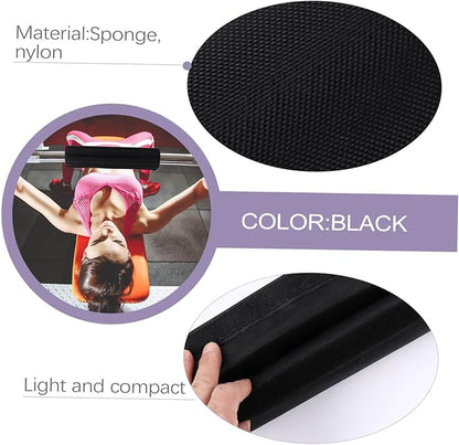 Happyyami Sponge Barbell Pad Weightlifting Neck Protector Non Slip Shoulder Cushion for Squats Hip Thrusts Lightweight Comfortable Gym Training Support