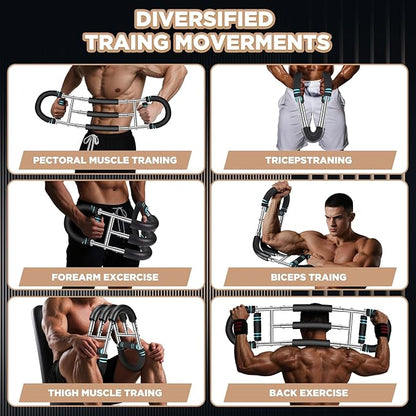 Twister Arm Trainer, 9-Level Adjustable/Non-Adjustable (20-270/20-160Lbs), Non-Foldable/Foldable, with Adjustment Tool & Mechanical Counting Grip, Home Gym Exerciser for Men Women