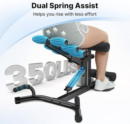 MERACH Deep Squat Machine for Women, Adjustable Glutes Trainer Machine, Core & Leg Exercise, Push Up Board Workout Equipment at Home Gym