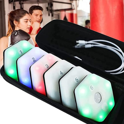 TsoLay Training Speed Agility Training Lights, Smart APP Control Gym Fitness Sports Training Reaction Lights with 6 Light Colors and 270 Degree Wide Angle, Exercises Accessories Lights for All Ages