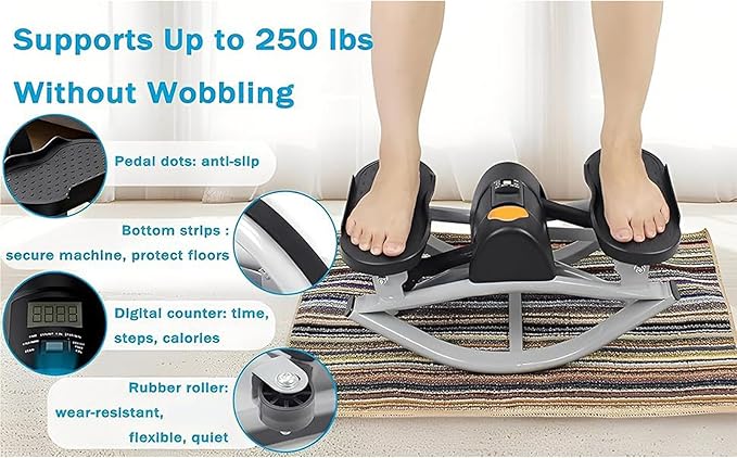 U Shape Stepper - Compact for Small Spaces, Digital Display for Home Cardio Workout and Apartment Fitness, Suitable for Home