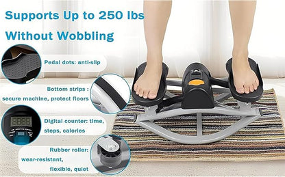 U Shape Stepper - Compact for Small Spaces, Digital Display for Home Cardio Workout and Apartment Fitness, Suitable for Home