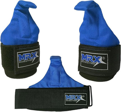 MRX Power Weight Lifting Straps Wrist Support Heavyduty Gym Training Bandage Cordura Hook Deadlifting Wraps