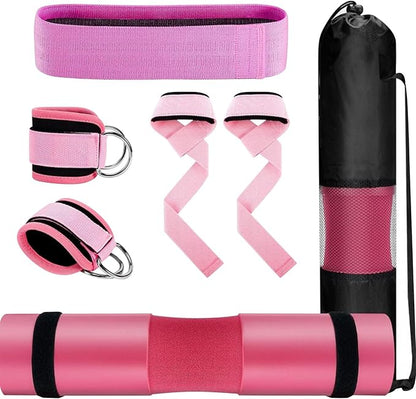 Mjaie Sport Barbells Machine Compatible Hip Thrusts Pad Set Comprising Essential Accessories Suitable for Routines Hip Thrusts Barbells Pad