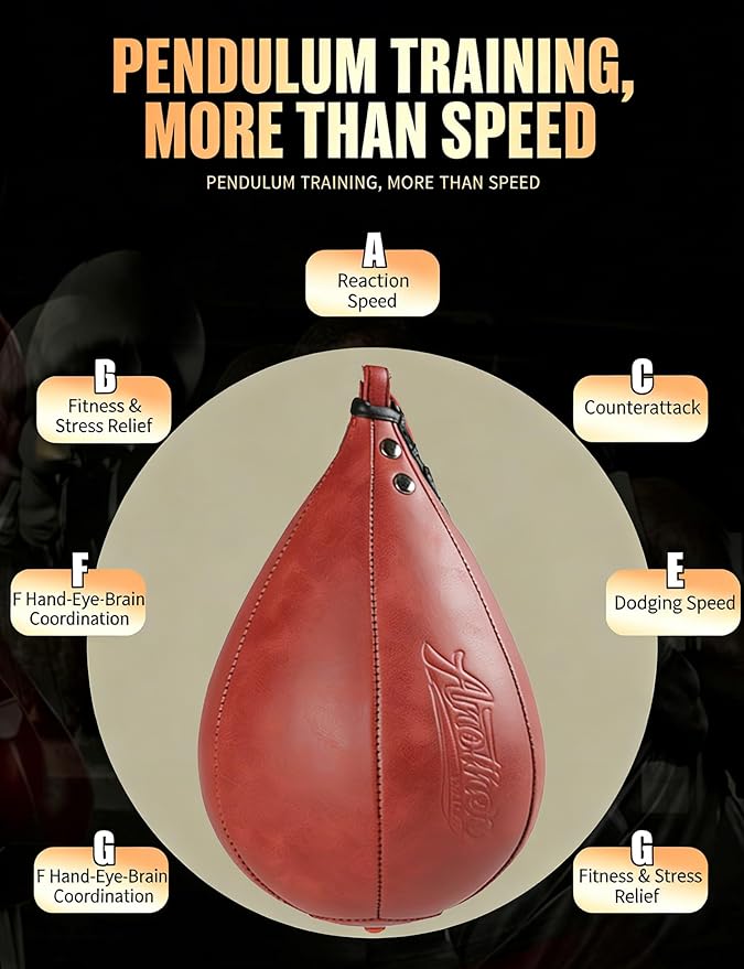 Boxing Speed Punching Bag MMA Training Speed Ball Hanging Swivel Reflex Bag Equipment Workout Kicking Martial Arts Home Gym Exercise Speedball