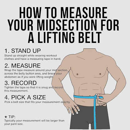 Tapered Weight Belt for Men & Women, Premium Leather Weightlifting Belt, Weightlifting Belt, Powerlifting Belt, Bodybuilding Belt, Weight Lifting Belt, Competition Belt, Squat Belt, Deadlift Belt, for Men & Women
