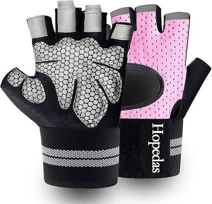 Workout Gloves Weight Lifting Gloves Palm Support Protection for Men Women, Exercise Gloves Sports for Training, Fitness, Gym,