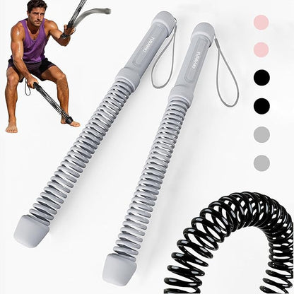 Ropeless Battle Ropes for Home Gym-Portable Cordless Training Rope Fitness Equipment for Men & Women,Weighted Workout Ropes for HIIT,Versatile Exercise Equipment for Home and Travel Exercise(Grey)