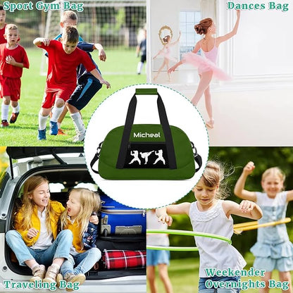 Personalized Martial Art Bag Duffel Bag for Boys Girls, Custom Taekwondo Karate Bag for Travel Weekender Practice Green