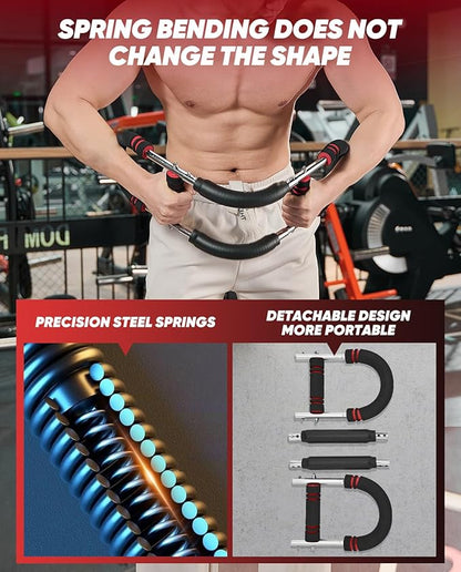 2026 New Saker PowerTwist Arm Trainer, Adjustable Forearm Strengthener, Arm Exercise and Chest Workout Equipment for Home Gym, for Men, Ideas for Fitness Enthusiasts