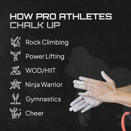 Beasty Chalk - Chalk Ball, 80 gram - Premium Gym Chalk in Refillable Sock - Non Toxic - Great for Climbing, Gymnastics, Weightlifting, Crossfit, Pool, Training
