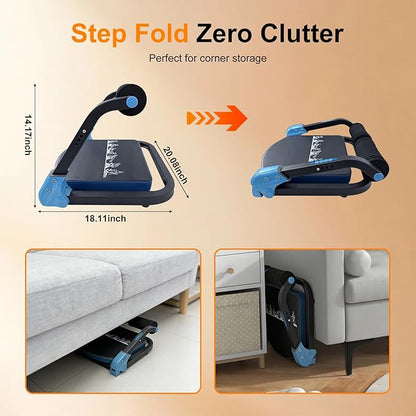 Ab Machine, Sit Up Exercise Equipment With 3 Adjustable Resistance, Fitness Equipment For All Ages, Ab Trainer, Foldable Ab Crunch Machine for Home Gym