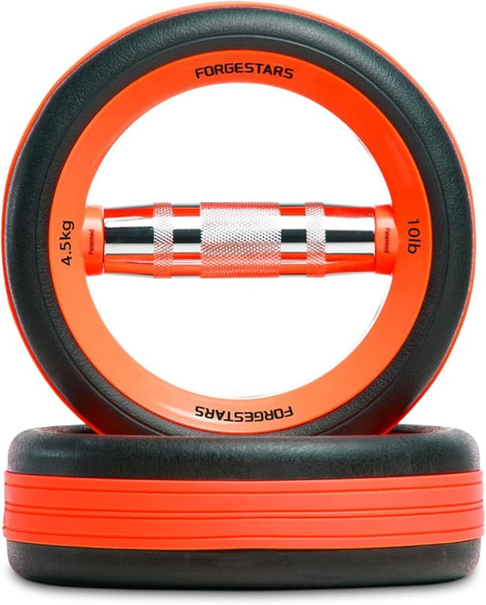 Dumbbell Weight Plates –Dual Purpose Ergonomic Fitness Equipment, Multifunctional Design for Strength Training, Full Body Workouts and Home Gym