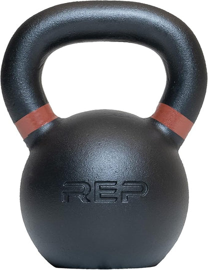 REP Fitness Kettlebell Set and Singles, 4kg to 24kg, 9lb to 53lb Weight Range, Cast Iron, Strength Exercise Training, Home Gym, Power Workout Equipment, Free Weights, Dumbbell Alternative