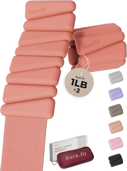 Pilates Weight | Wrist & Ankle Weights for Women | Weighted Bangles | 1LB/ 2LB Each (Set of 2)
