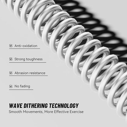 Ropeless Battle Ropes for Home Gym - Heavy Duty Cordless Workout Ropes for HIIT, Strength & Cardio Training, Portable Exercise Equipment for Men & Women, Low-Impact Fitness Rope (grey)