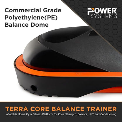 Terra Core Balance Trainer – Inflatable Home Gym Fitness Platform for Core, Strength, Balance, HIIT and Conditioning, Full Body Functional Training Tool for Stability and Cardio Workouts at Home