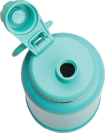 Takeya Actives Stainless Steel Water Bottle, Insulated Spout Lid, Keeps Drinks Cold 24 Hrs, Leakproof, Durable, Dishwasher Safe, Ideal for Gym, Travel, Fits Most Cup Holders, 40 oz/Teal