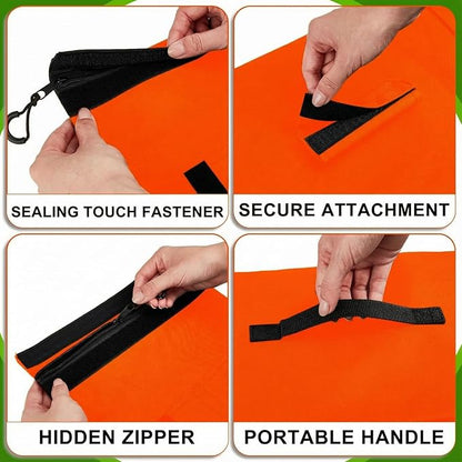 Sports Net Sandbags with PE Leak Proof Transparent Bags Weighted Anchors Bag Sport Sandbags for Stability Baseball Nets Hockey Golf Football Nets Soccer Goals and More(30 Pcs,Orange)