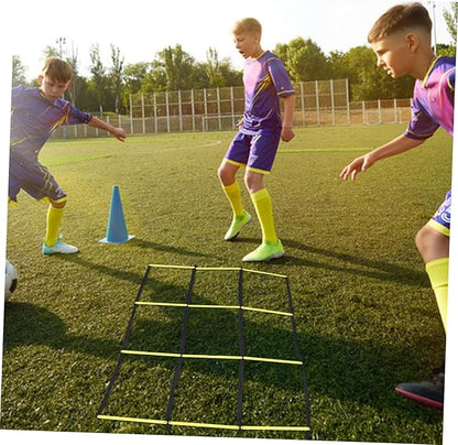 PartyKindom Portable Agility Ladder with Material for Soccer and Football Speed Training Footwork Ladder for Outdoor Agility Drills Compact Foldable Design for Athletes Coordination Exercises
