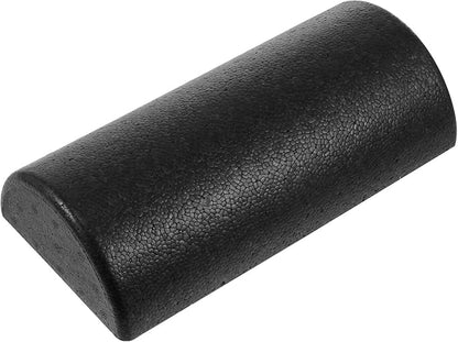 Epp Half-Round Yoga Roller Foam Massage Stick for Muscle, Black 30cm, Fitness Roller for Neck, Arm, Leg Massage and Exercise Therapy
