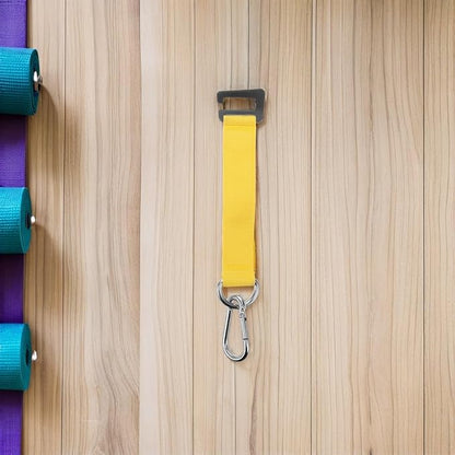 Pull-up Hooks and Heavy-Duty Hanging Straps for Gym Equipment, Yellow Safety Hooks for DIY Cable Machines and Swing Sets, Fitness Accessories for Workout and Bodyweight Training