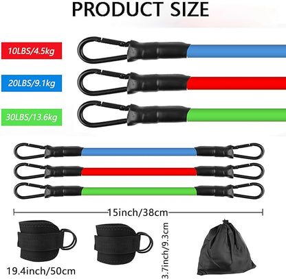 Ankle Resistance Bands with Cuffs, Home Gym Workout Equipment, Lifting Glute Butt Exercise Equipment for Women, Ankle Weights Fitness Band Set