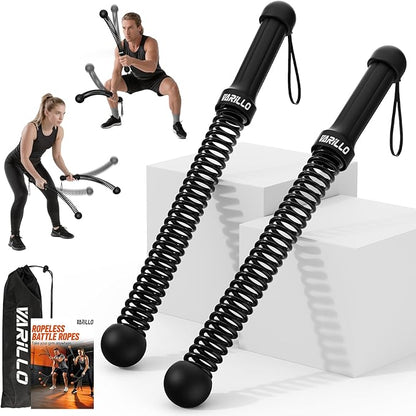 Ropeless Battle Ropes for Home Gym, Portable Cordless Weighted Battle Ropes with Storage Bag, High Calorie Burn for Men & Women, Fitness Equipment for HIIT & Low-Impact Aerobic Training