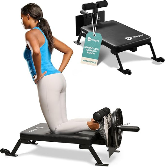 Lifepro Hip Thrust Machine – Adjustable Glutes Workout Equipment for Home – GluteBlast Foldable Booty Builder, Sissy Squat Machine, Thrust Glute Bench, Home Gym Glute Workout