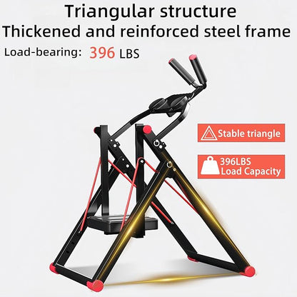 Vicamy Foldable Ab Machine for Home, No-Track Silent Exercise, Adjustable Resistance, Full Body Workout Equipment,Ab Machine for Stomach Workout & Home Gym