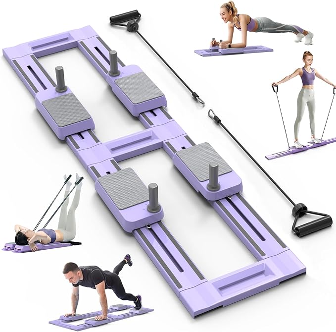 Pilates Equipment,Pilates Board,Multifunctional Abdominal Plate, Detachable Ab Trainer Machine with Anti-Slip and Quiet Design, Portable for Core Workouts, Home Fitness Equipment