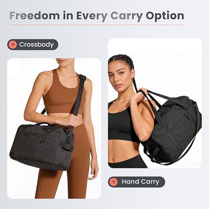 14 inch Small Gym Bag for Women & Men- Mini Duffel Bag Lightweight Carry On Bag Sports Bag for Travel,Sport,Workout-Red