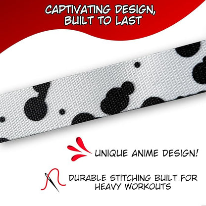 Anime Lifting Straps - Padded Wrist Straps for Weightlifting, Bodybuilding, Gym Workouts, Powerlifting, Deadlifts & Fitness (Soft Cotton 23.5 inch, 1 Pair)