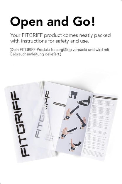 Fitgriff® Lifting Wrist Straps for Weightlifting, Gym, Deadlift, Workout (Made of Premium Cotton & Padded) - Men & Women