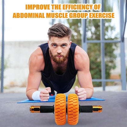 Ab Roller for Men, 6 Inch Core Workout Home Gym Fitness Wheel, Core Workout Portable Equipment for Beginner Travel Floor Office Outdoor Room
