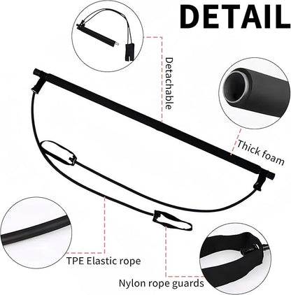 Pilates Bar Kit with Resistance Bands - Multifunctional Pilates Equipment for Women & Men Home Gym Pilates Yoga