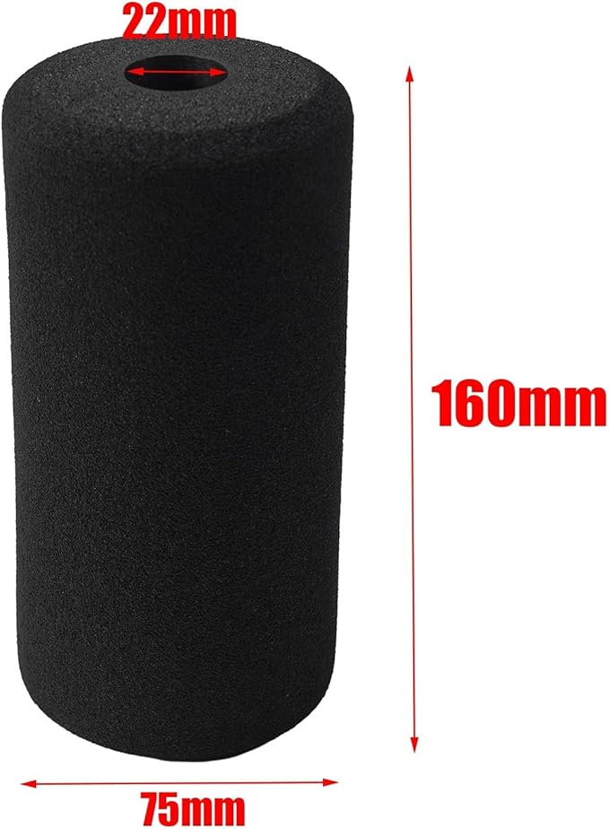 Foam Foot for PADS Rollers, Replacement Foam for PADS for Leg Curl Machine,Weight Bench Home Gym Exercise Machines Equipments(2PCS 160MM)