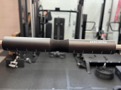 Barbell Pad Squat Pad Designed Specifically for Zercher Squats - Great for Zercher Squats, Front Squats and Hip Thrusts — Extra Long Length—Fit Standard and Olympic Bars Perfectly