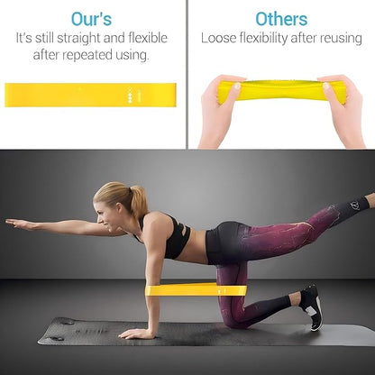 Resistance Bands for Working Out 6 Pack Resistance Bands for Arms,Elastic Pilates Flexbands for Physical Therapy Yoga, Stretch Exercice Loop Bands for Booty Legs